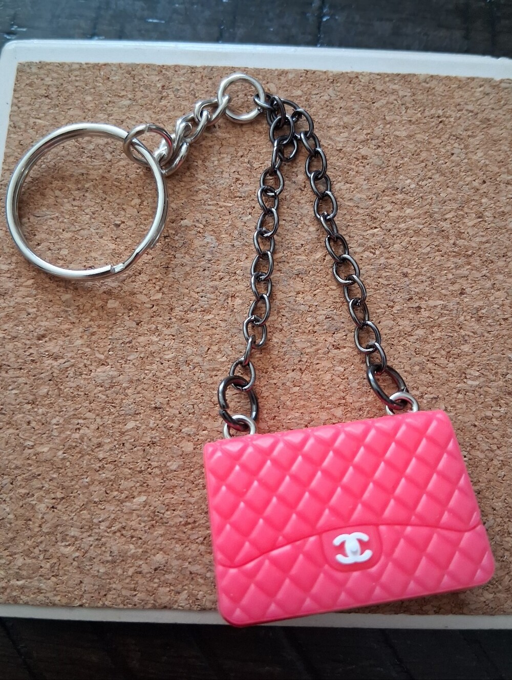 Mini Pink Fashion Purse Keychain